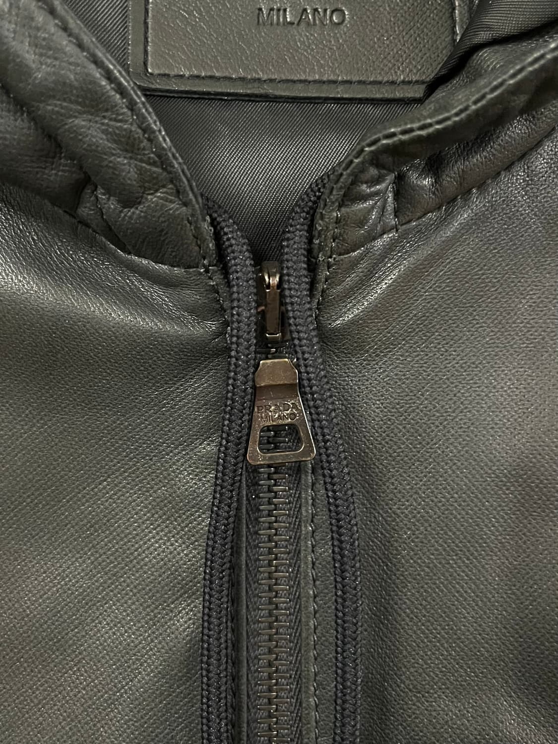 프라다 2010SS 런웨이 레더 후드 자켓 상품이미지4