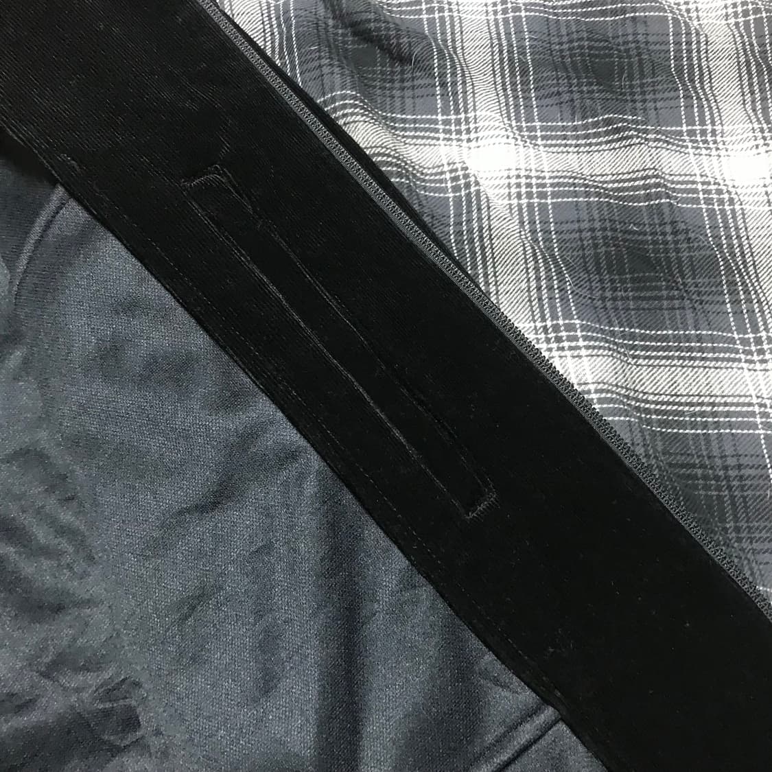 재팬 90-00s 조커 벨벳 워크 블루종 자켓 블랙 상품이미지6