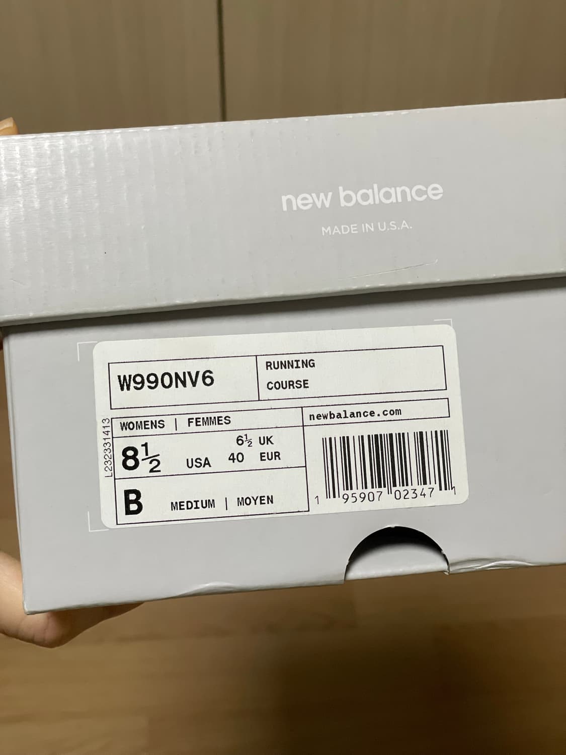 [W255] 뉴발란스 990v6 네이비 MIU(✨새상품) 상품이미지3