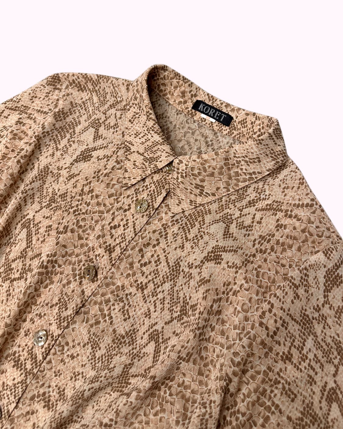 python crop blouse 상품이미지2