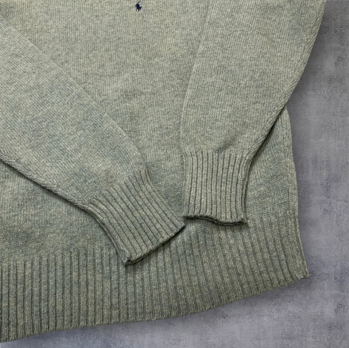 폴로 랄프로렌 세이지그린 90s 램스울 니트 100 상품이미지6