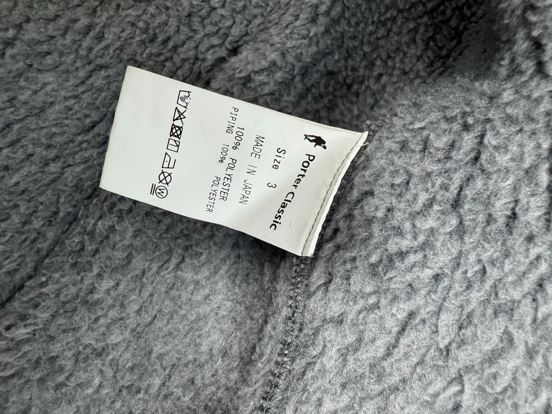 PORTER CLASSIC Fleece Zip-up Shirt Coat 상품이미지5