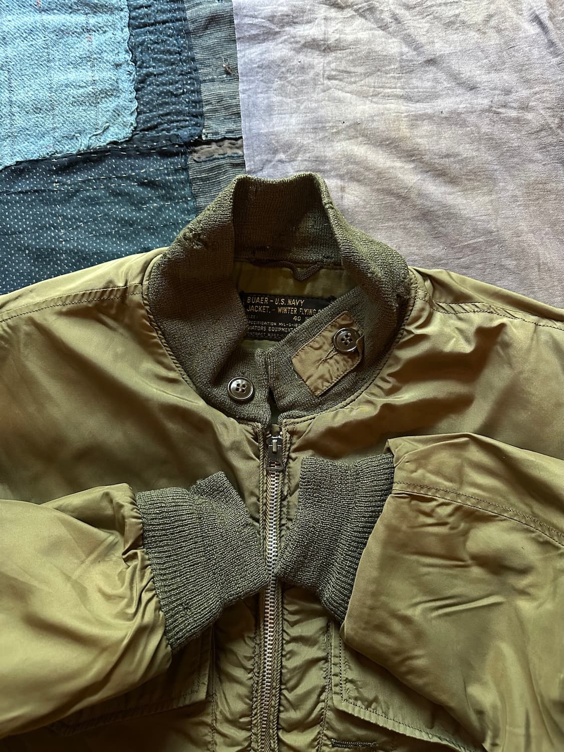 60s USN B타입 G-8 Wep 빈티지 밀리터리 웹 자켓 (버즈릭슨) 상품이미지8