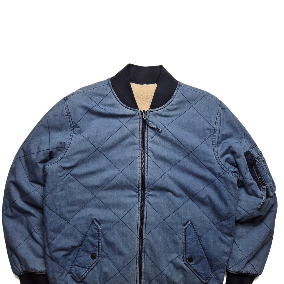 [M] 리바이스 리버시블 블루종 쉐르파 자켓 상품이미지2