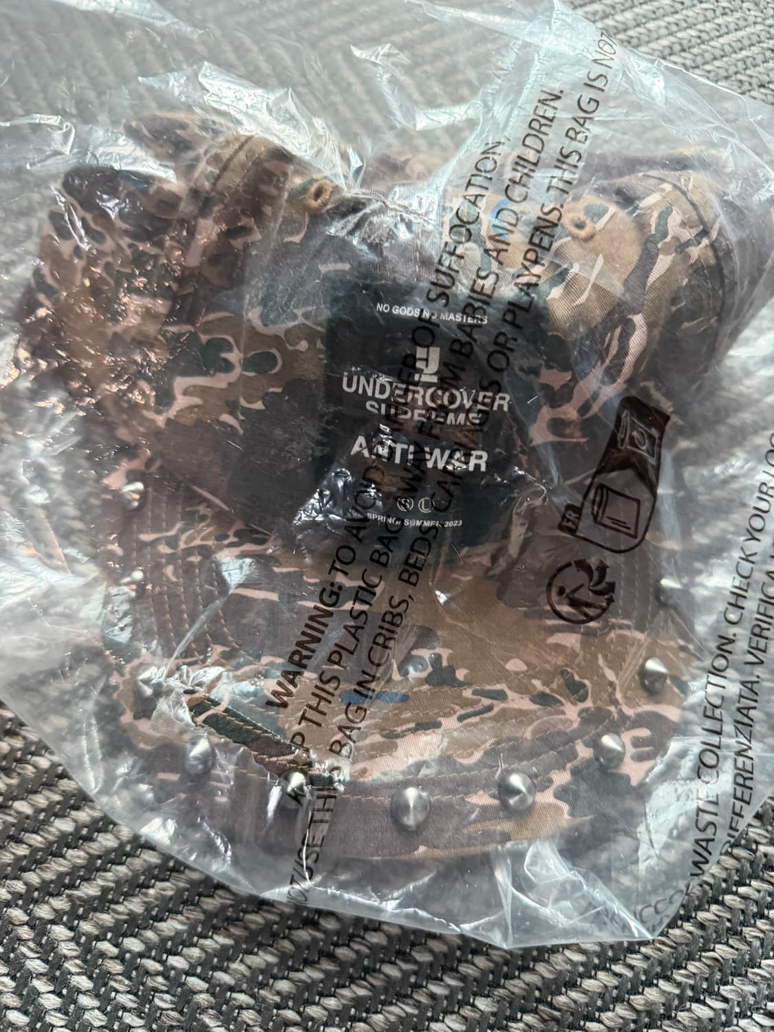 슈프림 x 언더커버 스터드 6-패널 브라운 카모  상품이미지6