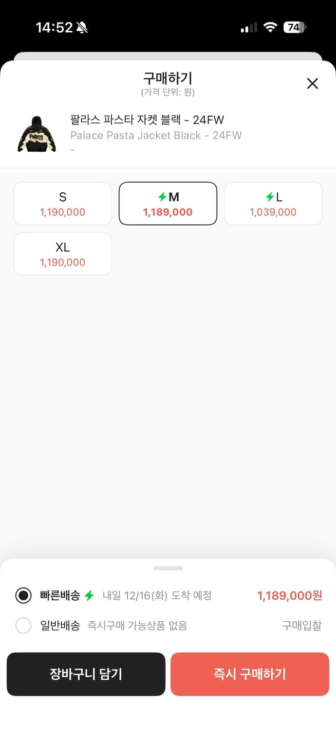 24fw 팔라스 파스타 자켓 M 상품이미지9