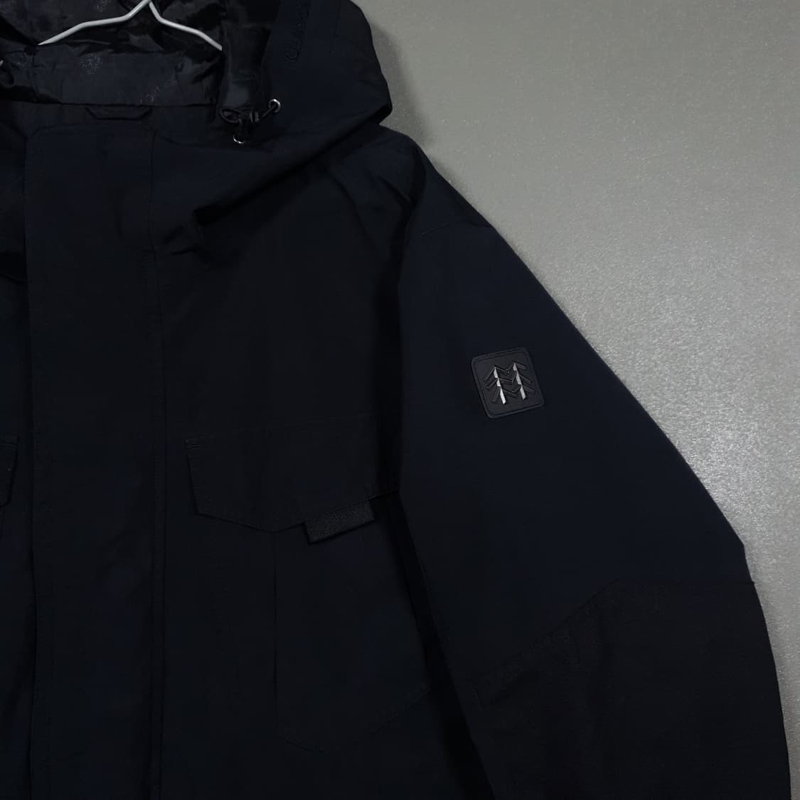 XL) 코오롱스포츠 엑스퍼트 고어텍스 바람막이 후드 자켓 블랙 고프코어 상품이미지2