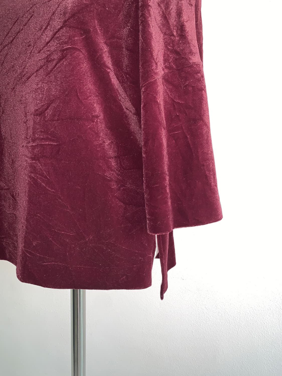 Velvet off shoulder blouse t 상품이미지7