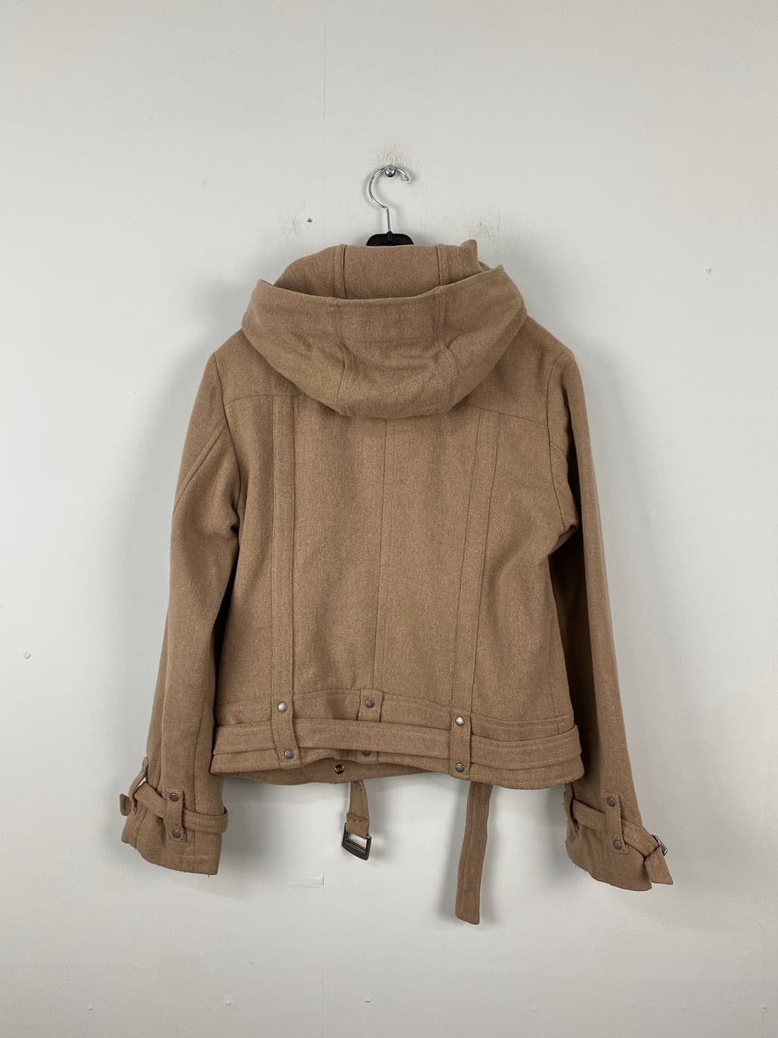 버버리 블루라벨 울 후디드 숏 코트 38 상품이미지2