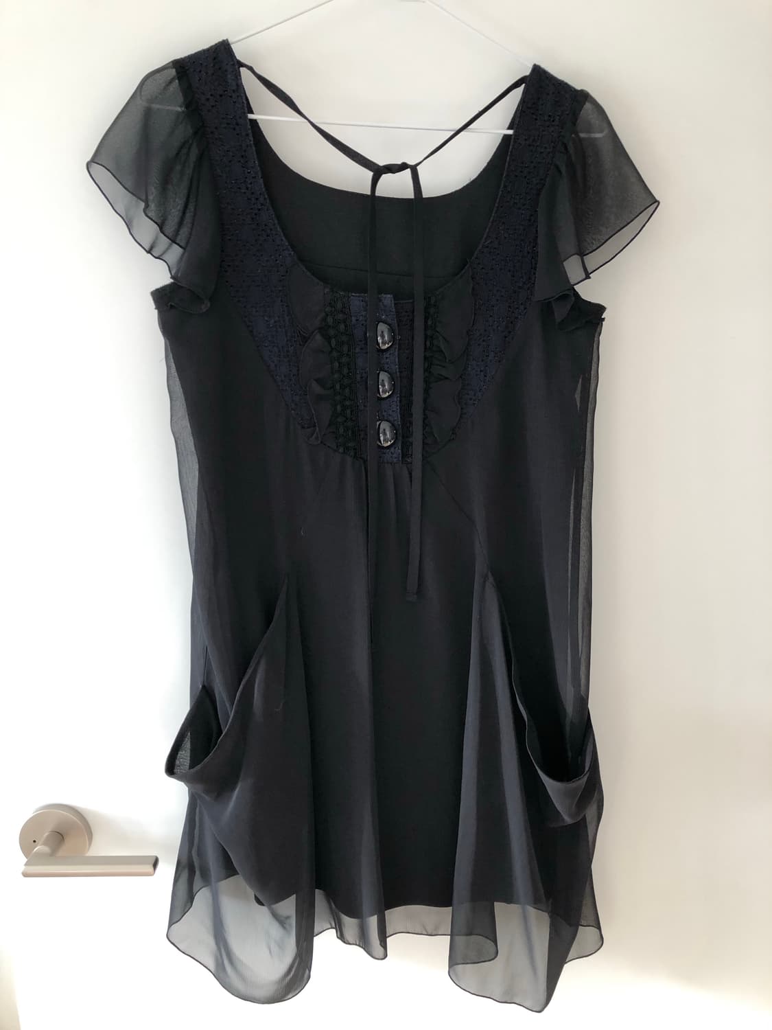 블랙 블라우스 상품이미지1