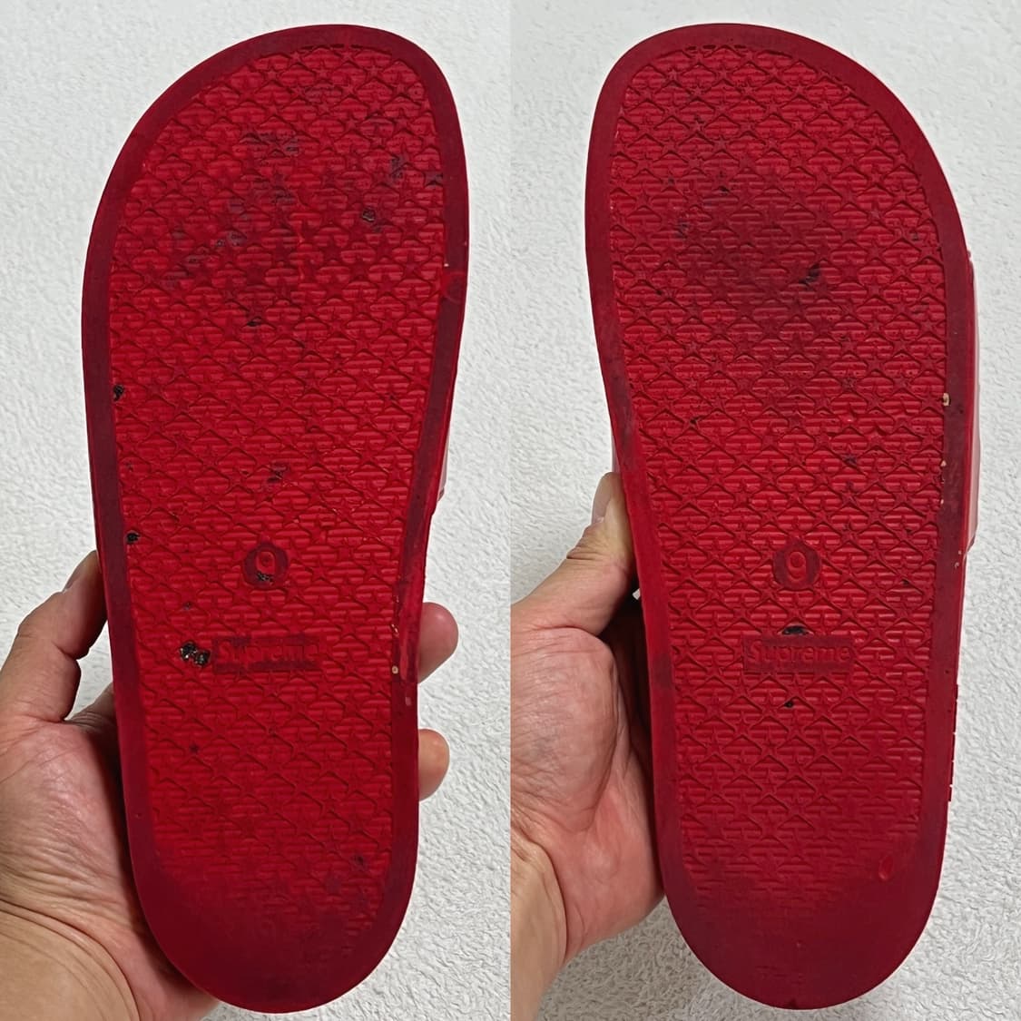 슈프림 14SS 슬라이드 슬리퍼 레드 상품이미지5