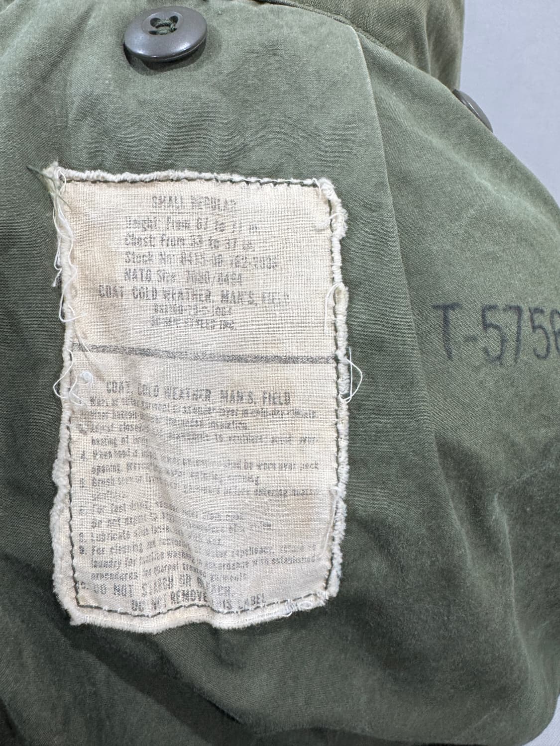 70s USAF 미공군 M65 필드 자켓 (S-R) 상품이미지9