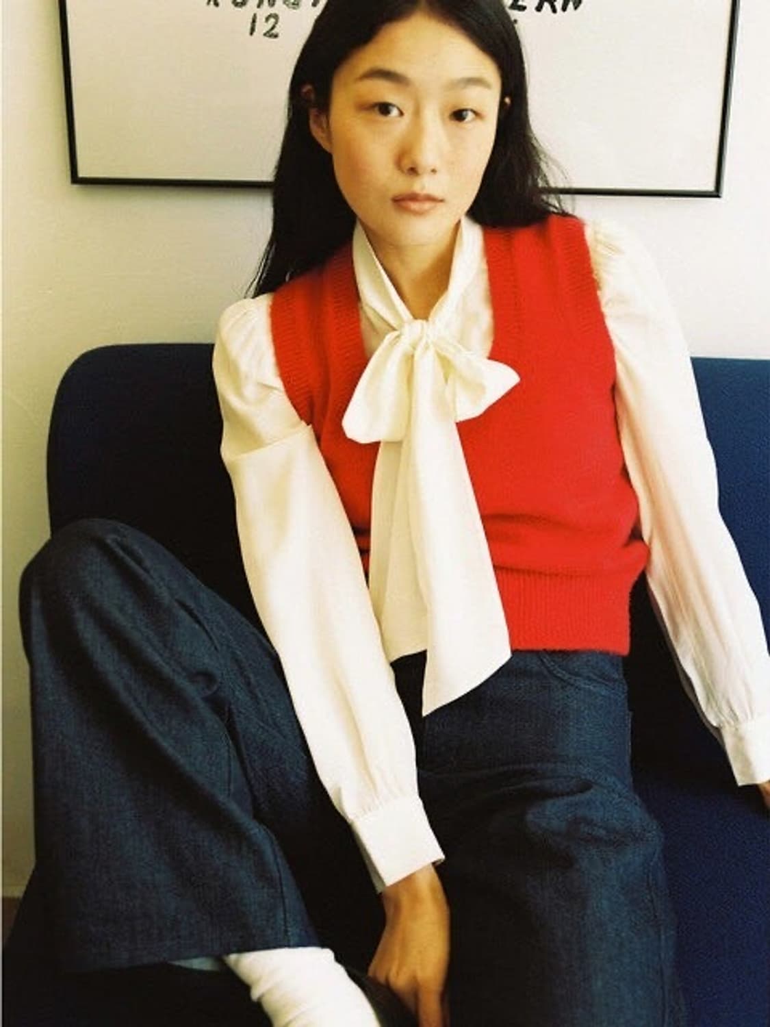 포니테일 크래용 니트 베스트 판매 상품이미지2