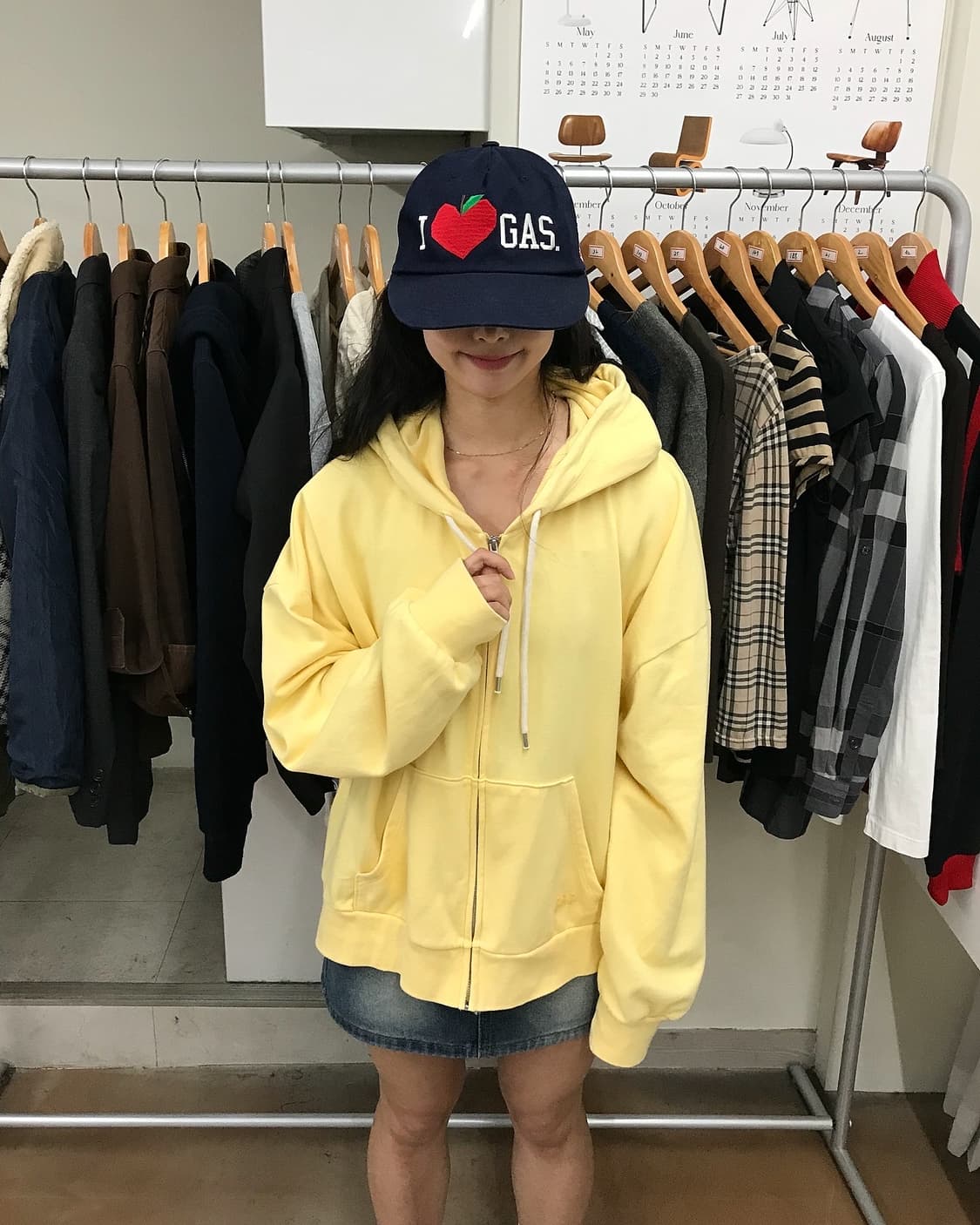 갭 백로고 오버핏 후드 집업 상품이미지8