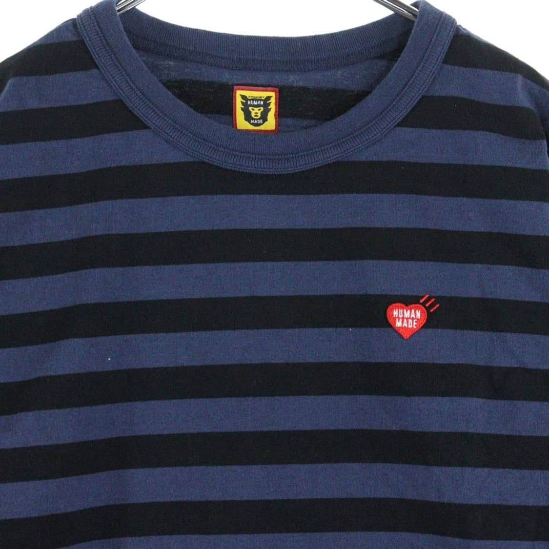 휴먼 메이드 스트라이프 롱슬리브 티셔츠 네이비 상품이미지2