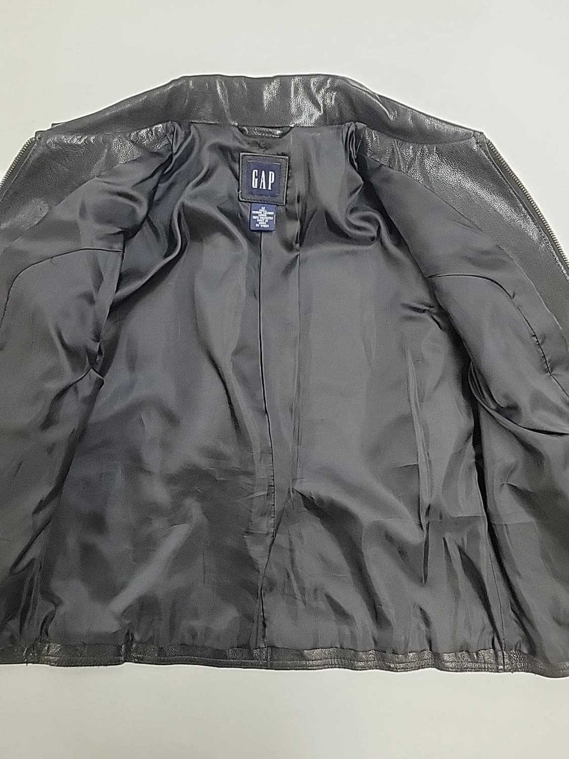 올드 갭 빈티지 블랙 레더 자켓 상품이미지5