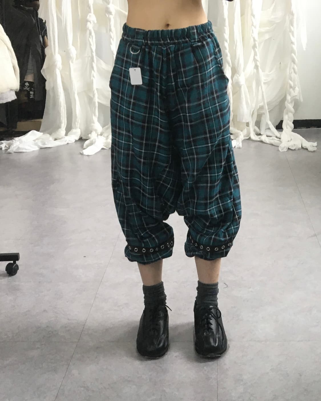 Check pattern sarouel patns 상품이미지9