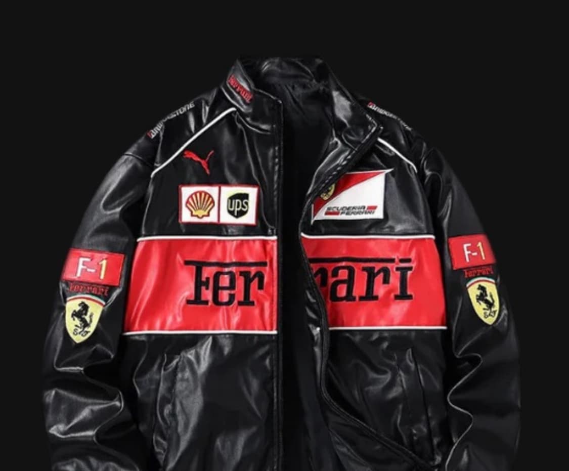 f1 페라리 레더 가죽 자켓 상품이미지1