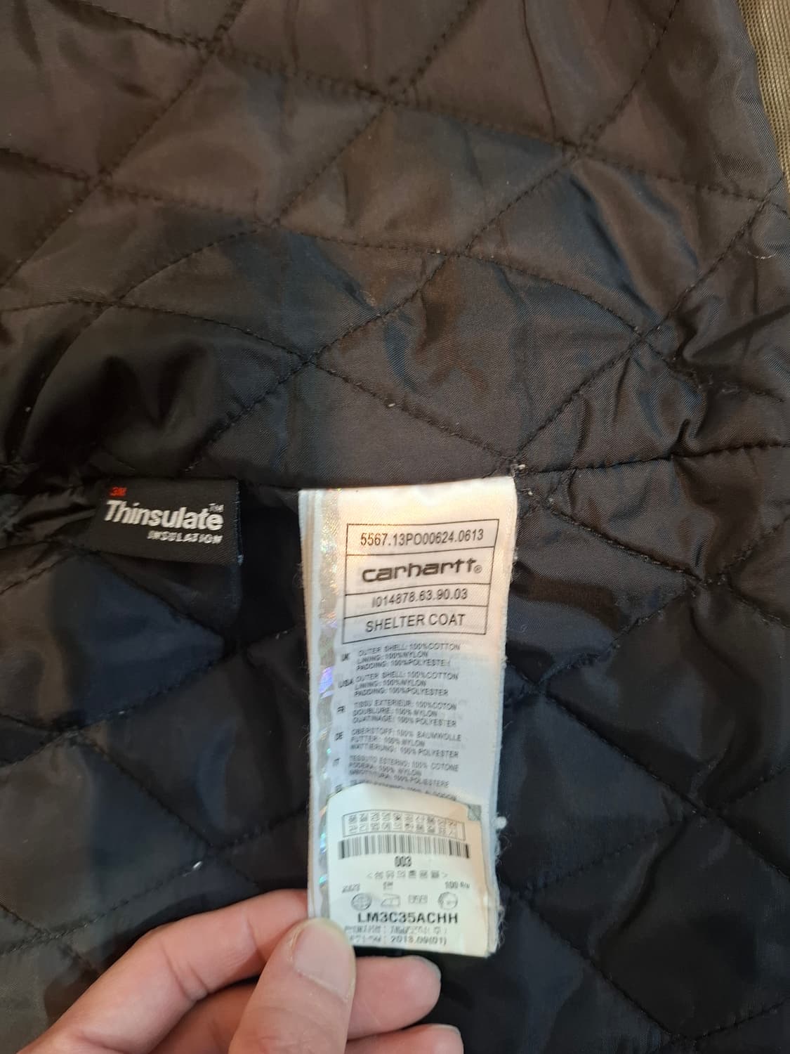 칼하트 쉘터 코트 코듀로이 워크 자켓  상품이미지5