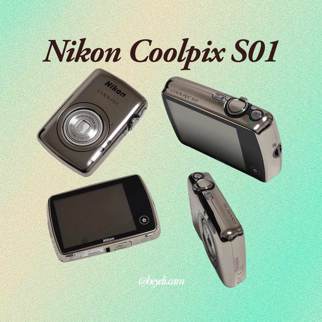 풀박스) 니콘 쿨픽스 S01 실버 Nikon coolpix s01  상품이미지2