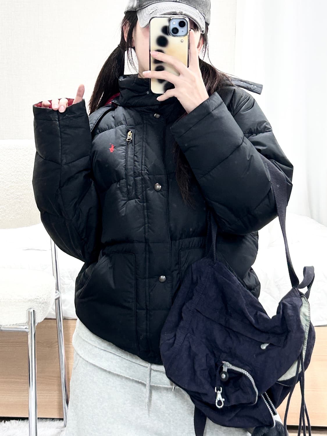 폴로 레드포니 블랙 패딩 상품이미지3