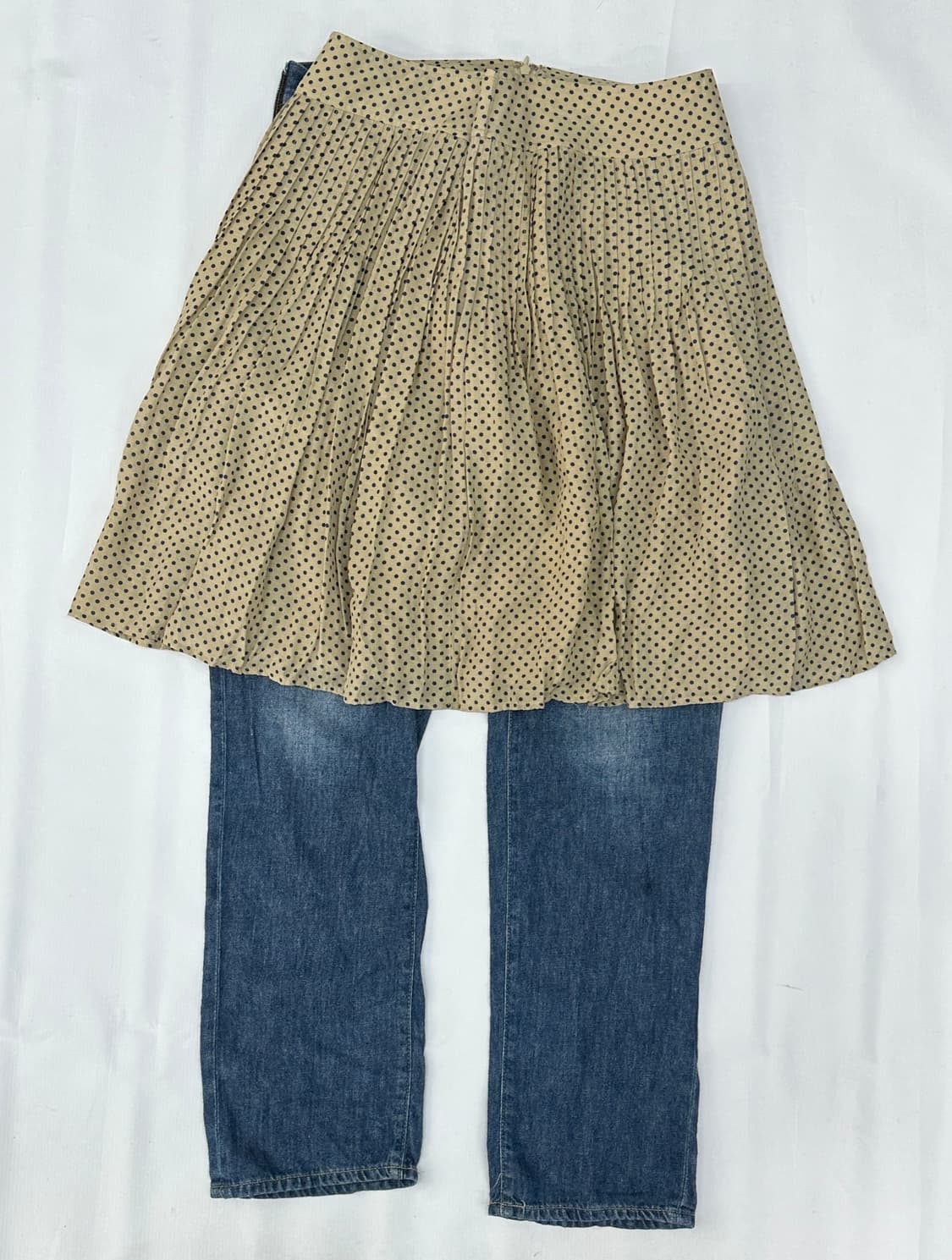 🎨하구미의 작업실 코디세트🎨조끼 미디스커트 빈티지 데님 러블리 괴짜 상품이미지5