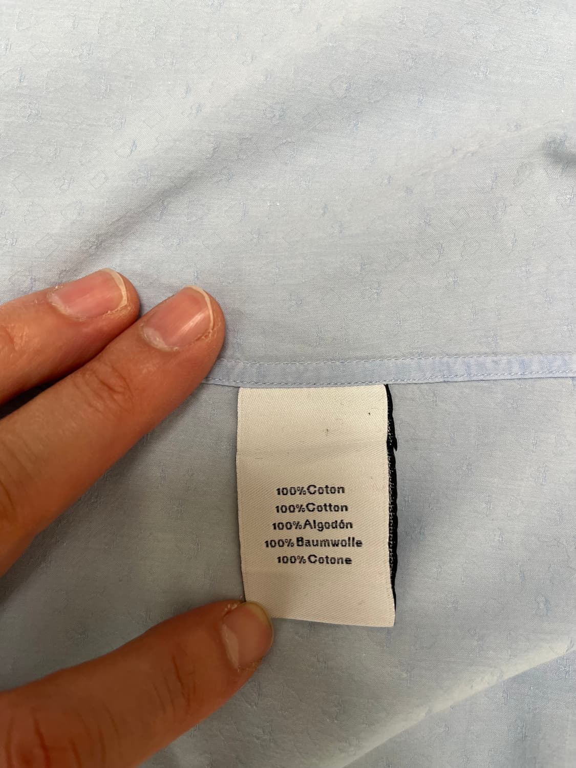 에르메스 남성 셔츠 하늘색 40(100 ~ 105 사이) 정품 상품이미지6