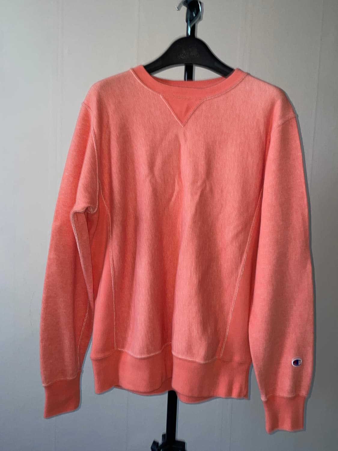 챔피언 리버스위브 코랄색 맨투맨 M (100) 상품이미지1