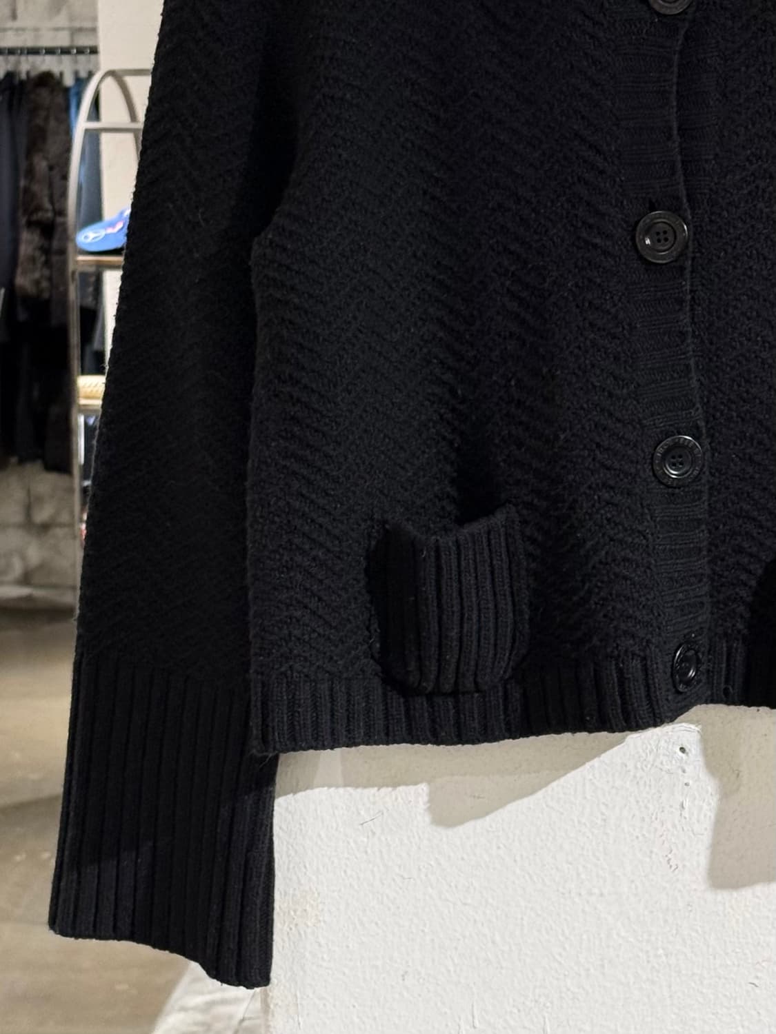 씨 바이 끌로에 블랙 라나울 블렌드 니트 가디건 상품이미지4