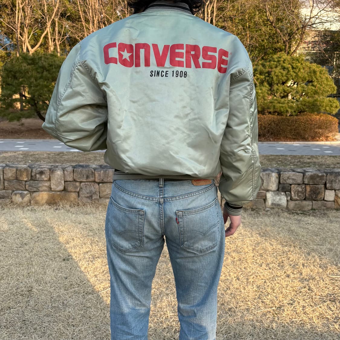 컨버스 Converse 로고 봄버 자켓 상품이미지4