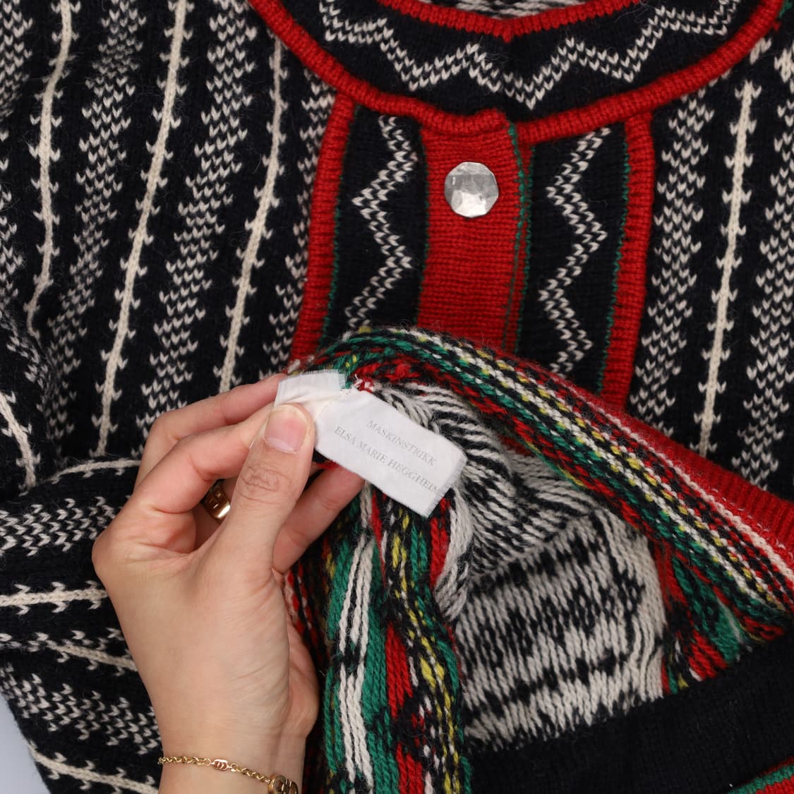 실측확인 빈티지 노르딕 가디건 0414H1 상품이미지4