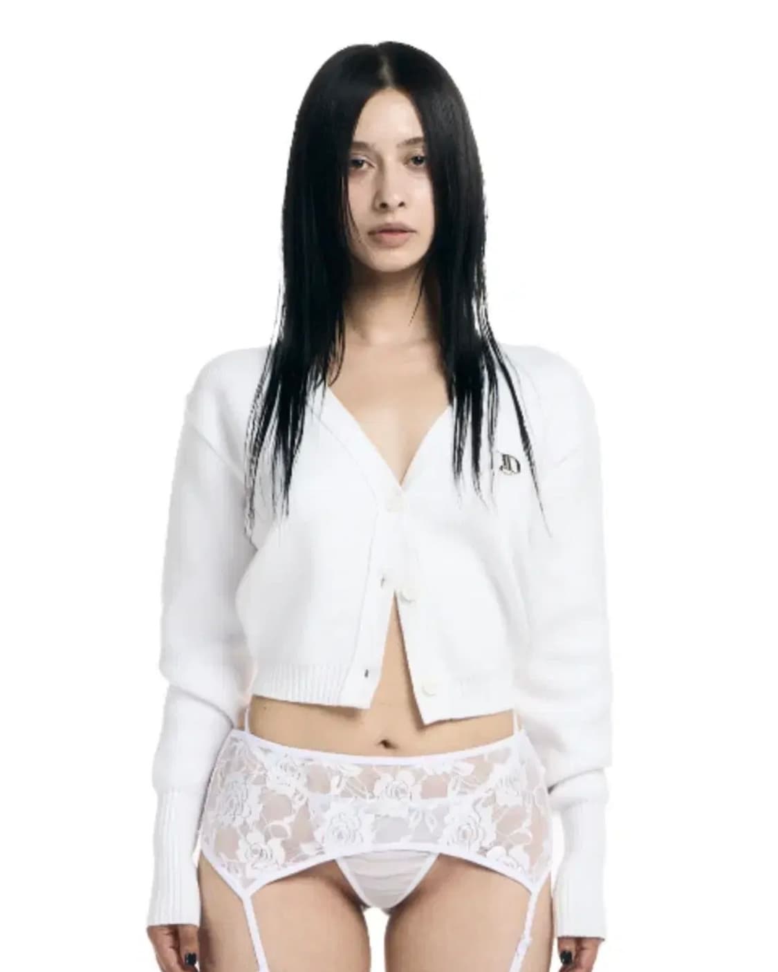 오도어 본가디건 화이트 1회잠깐시착 상품이미지1