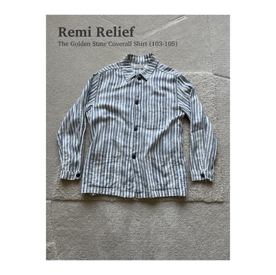 레미릴리프 Remi Relief 스트라이프 커버올 (103-105) 상품이미지1