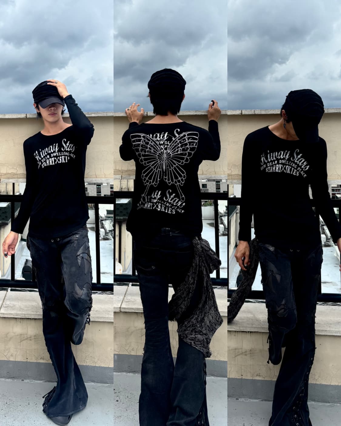 “M.K.R” 00’s butterfly Print Sleeve 상품이미지1
