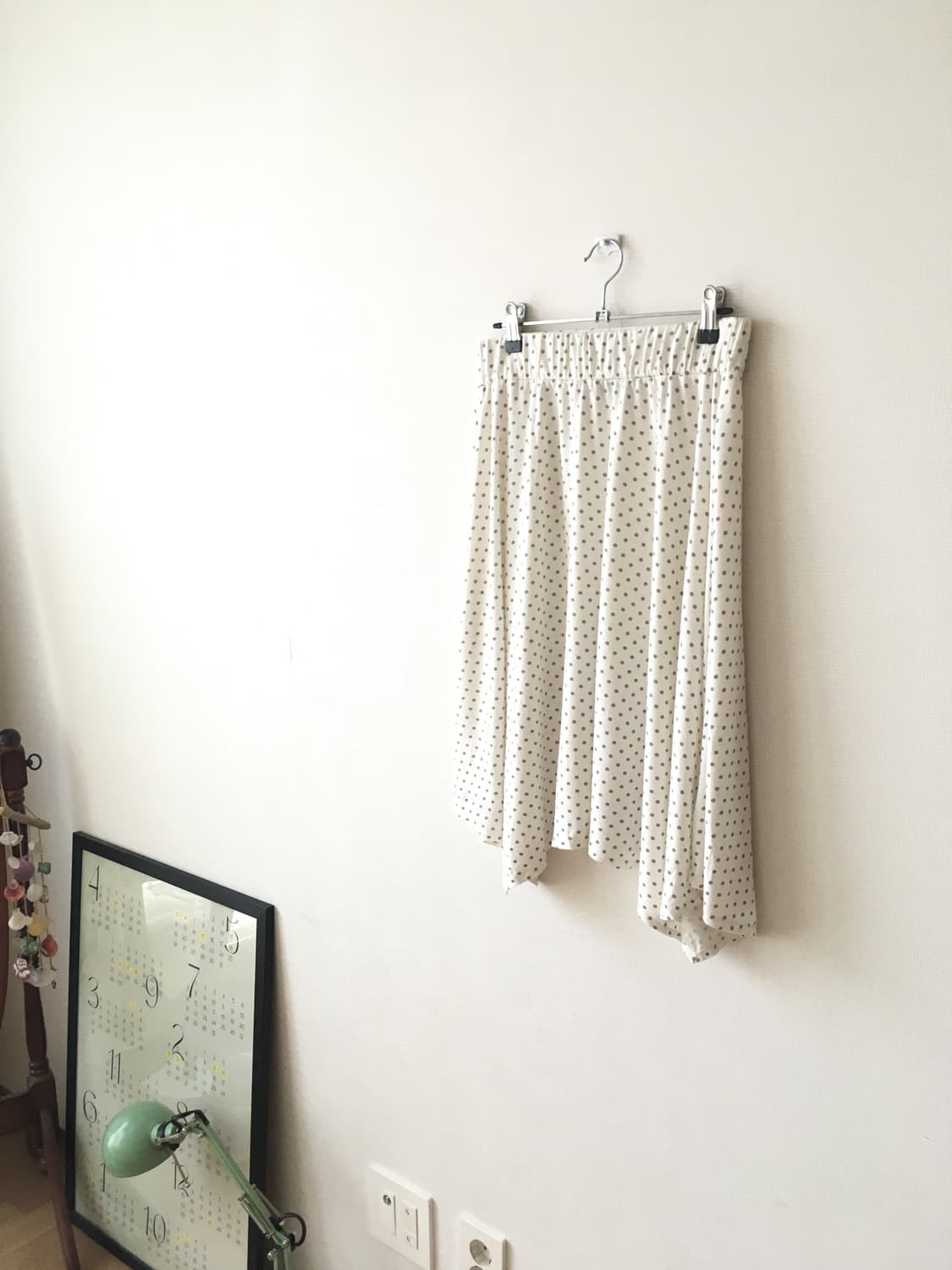 도트 언발 레이어드 스커트 상품이미지1