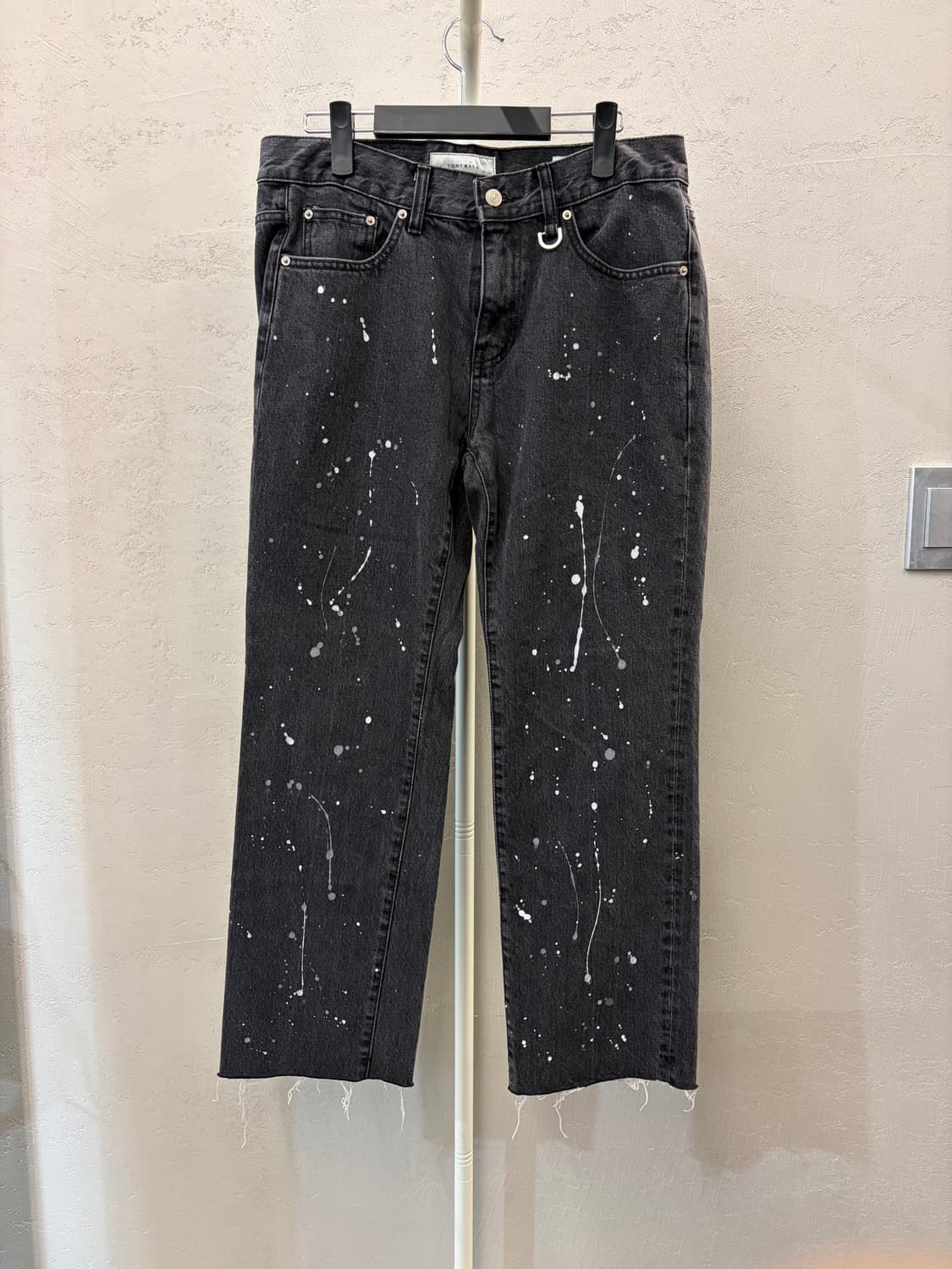 토니웩 페인팅 블랙 데님 팬츠 32 상품이미지2