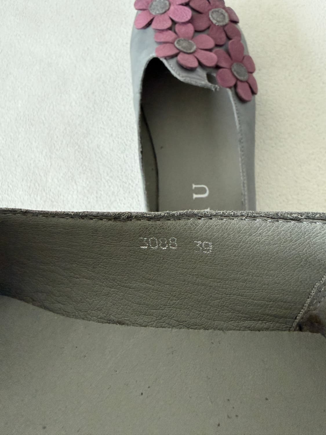 [EU39]Pre owned 레더 플랫슈즈 상품이미지9
