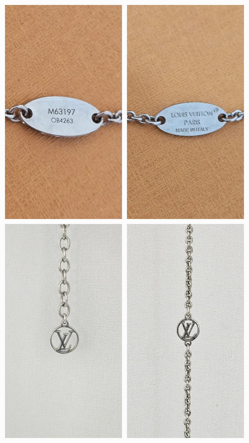 루이비통 에센셜 V목걸이 실버 신형 [정품] 상품이미지4