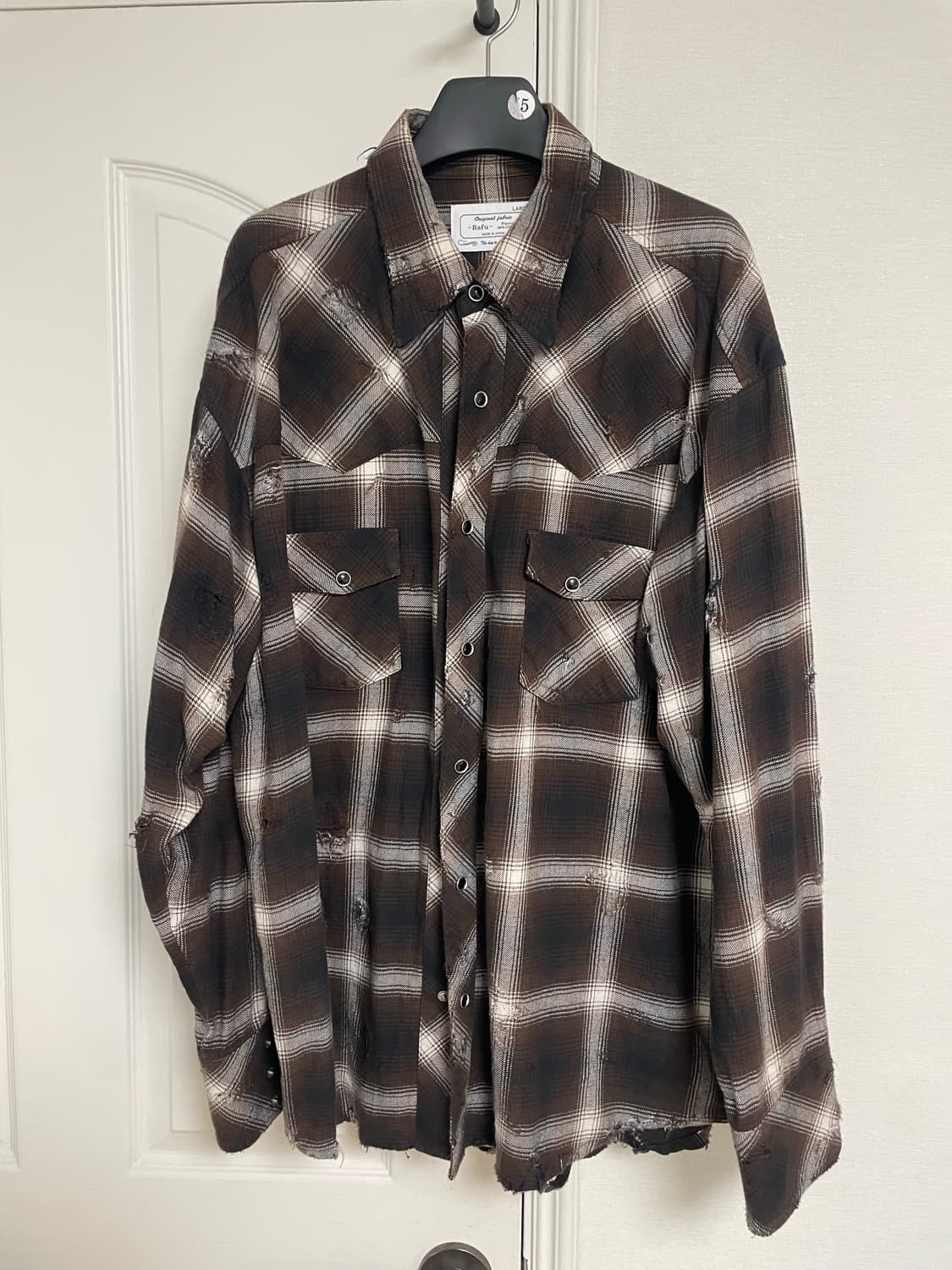 Rafu 웨스턴 데미지 셔츠 L 상품이미지1