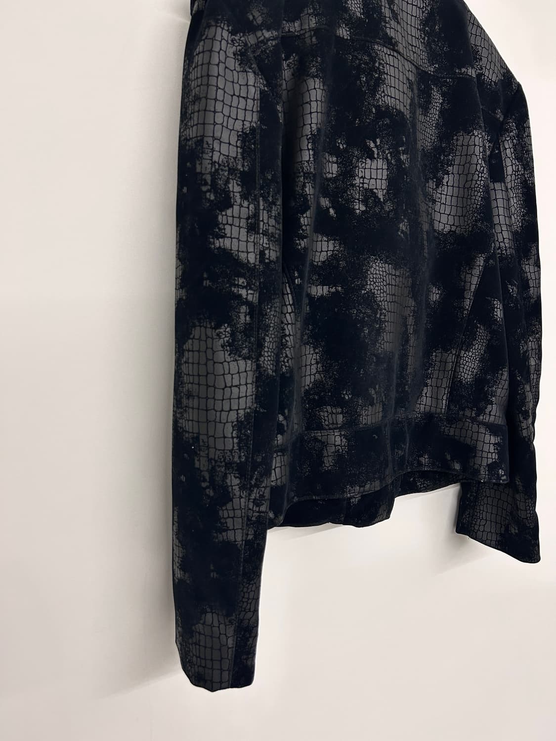 파이톤 패턴 라이더 자켓 상품이미지7