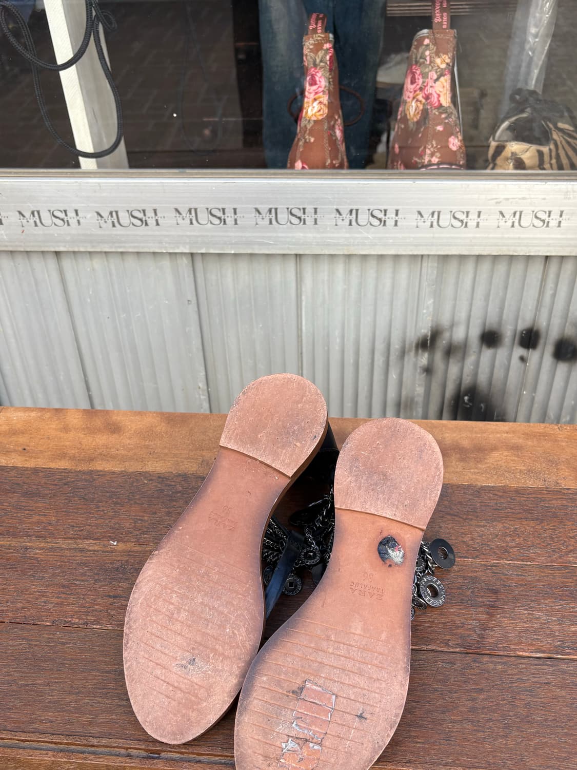 Zara 보헤미안 무드 플립플랍 샌들 상품이미지2