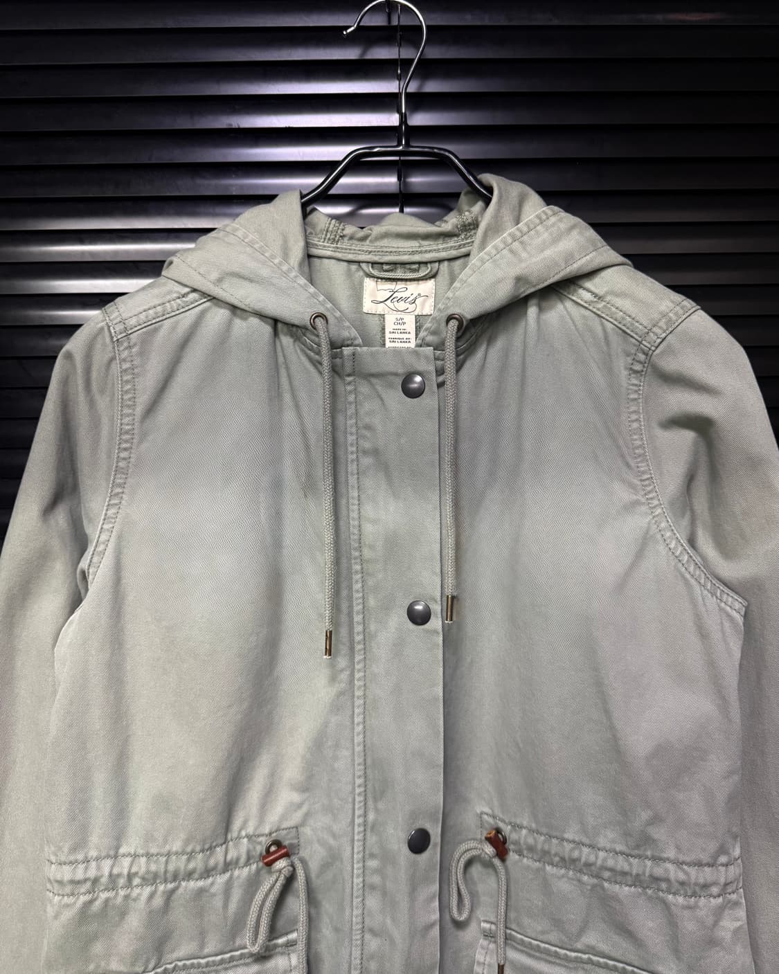 리바이스 민트 면 코튼 워시드 워크 자켓 후드 야상 개파카 피쉬테일 헌팅 상품이미지3