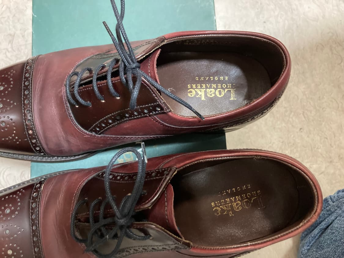 로크 옥스포드 캡토 브로그 버건디 구두  상품이미지4