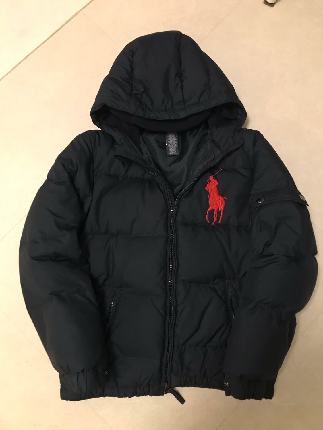 폴로 빅포니 패딩 네이비 상품이미지1