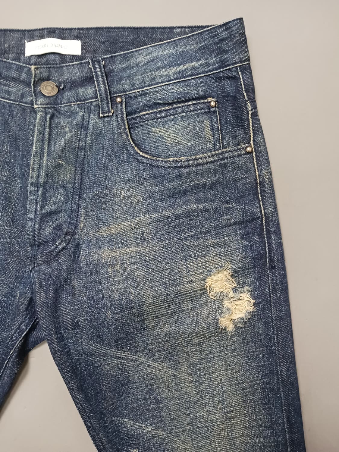 [33] 피에르발망 데미지 리페어진 청바지 상품이미지4