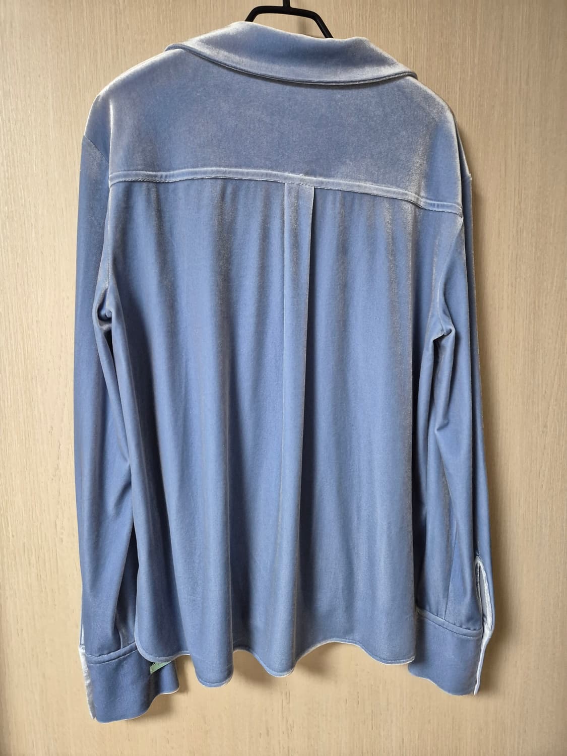 인스턴트펑크 베이직 자수  벨벳 셔츠 상품이미지4