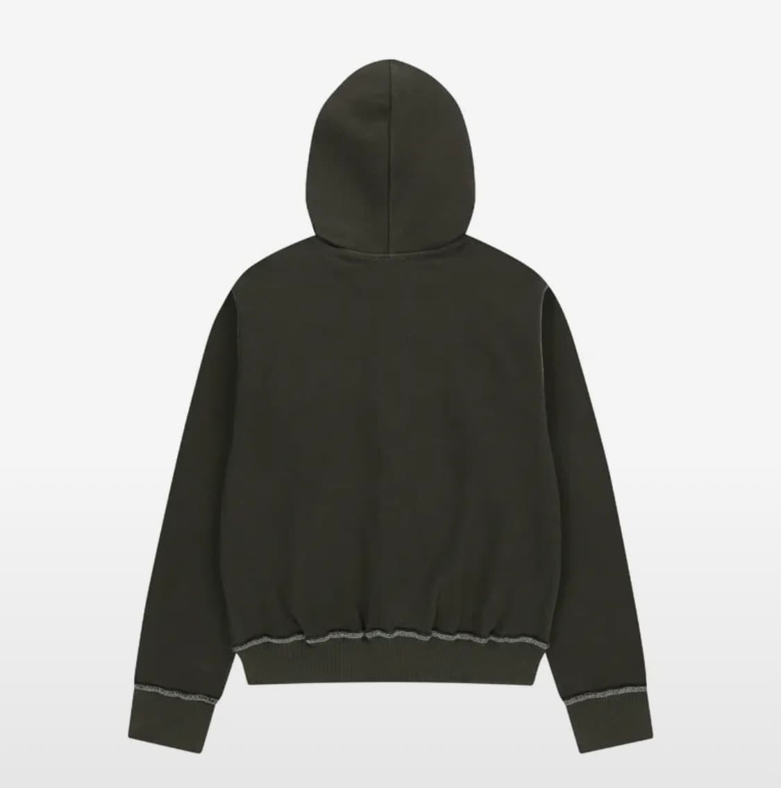 아캄 후드집업 카키 Boucle Logo Zip-Up Hoodie 상품이미지2