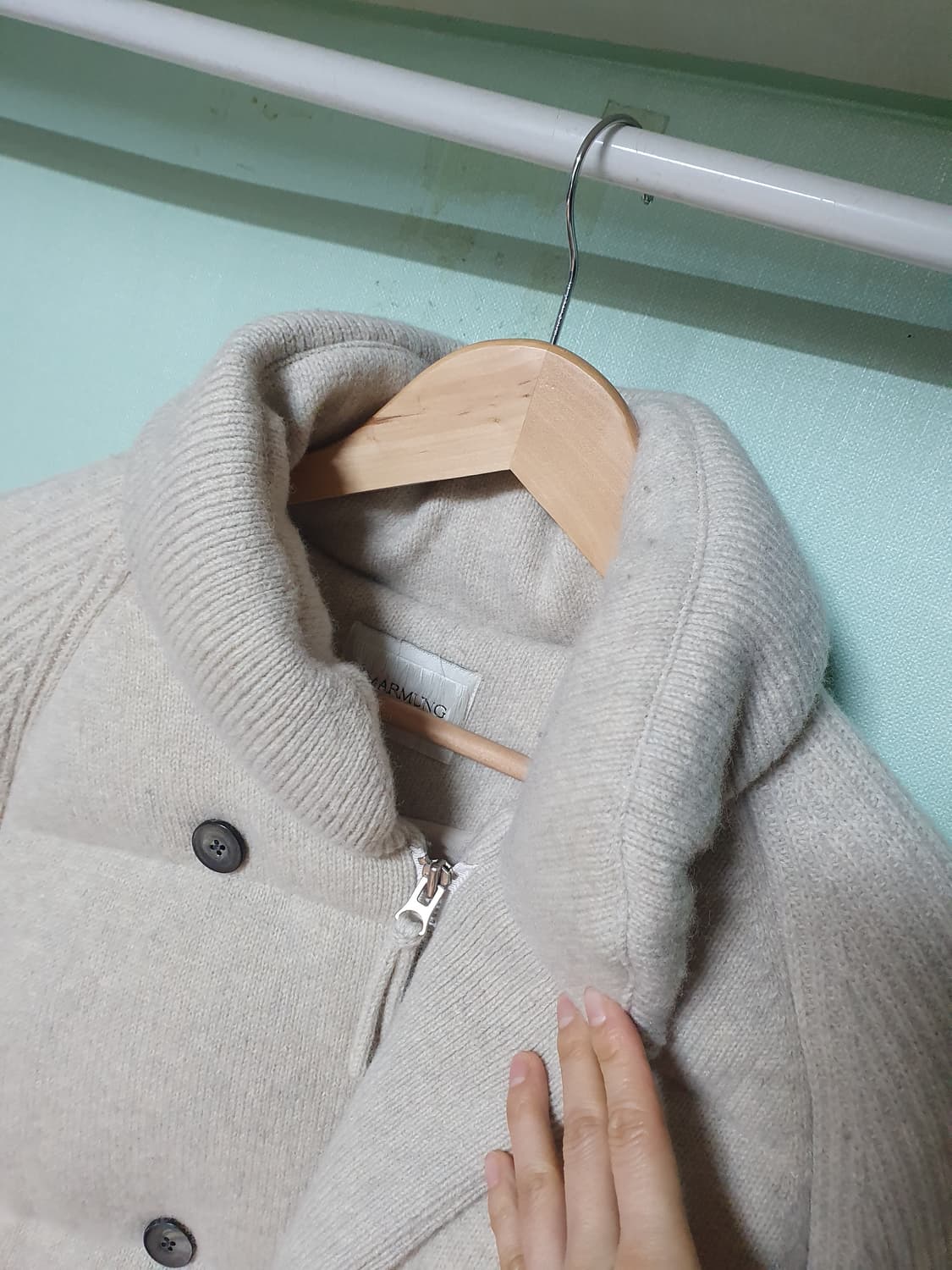 우마뭉 니트 패딩 점퍼 M 상품이미지3