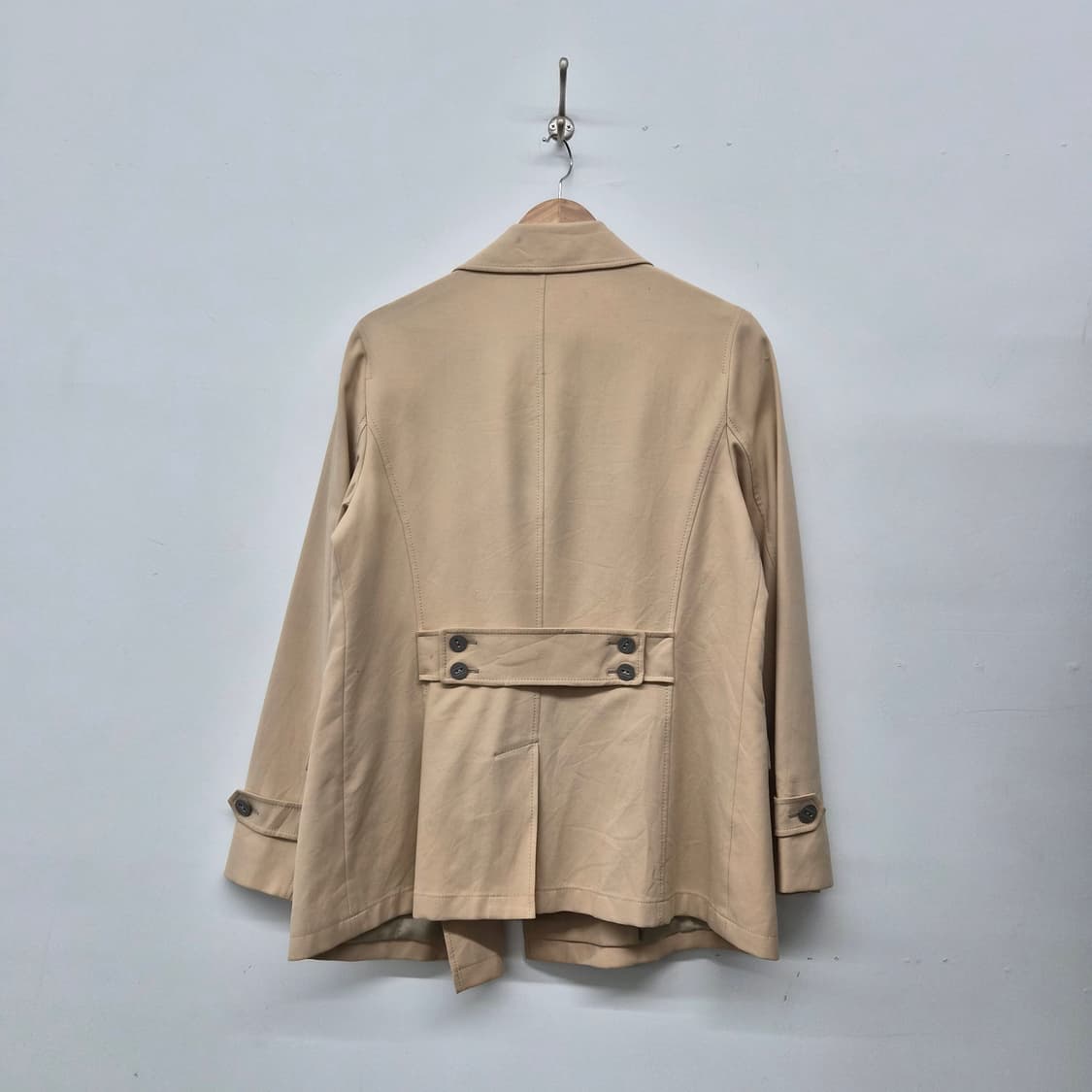 버버리 베이지 더블 버튼 자켓 여성 L 상품이미지6