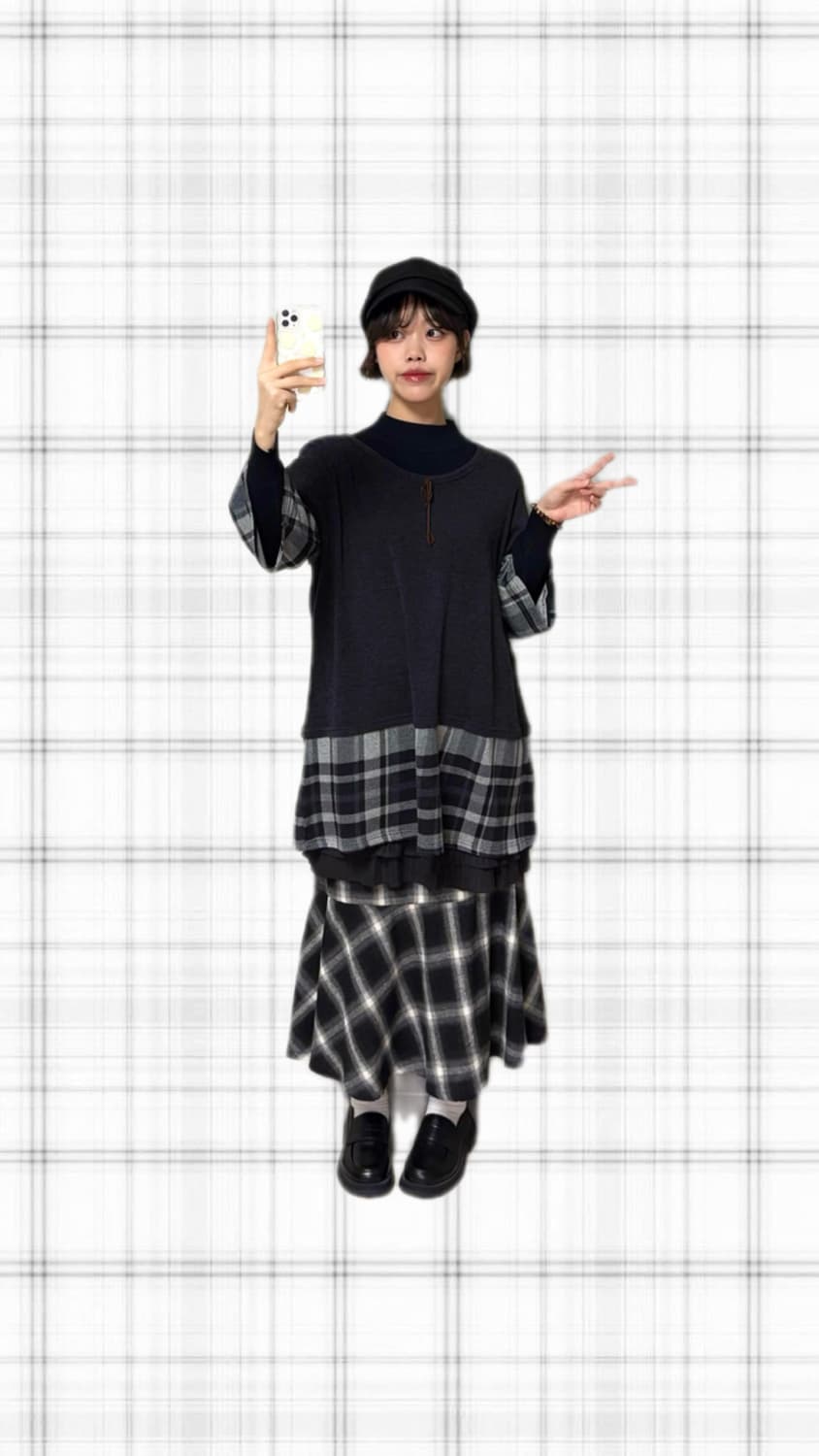 무채색 도쿄걸 셋 상품이미지3